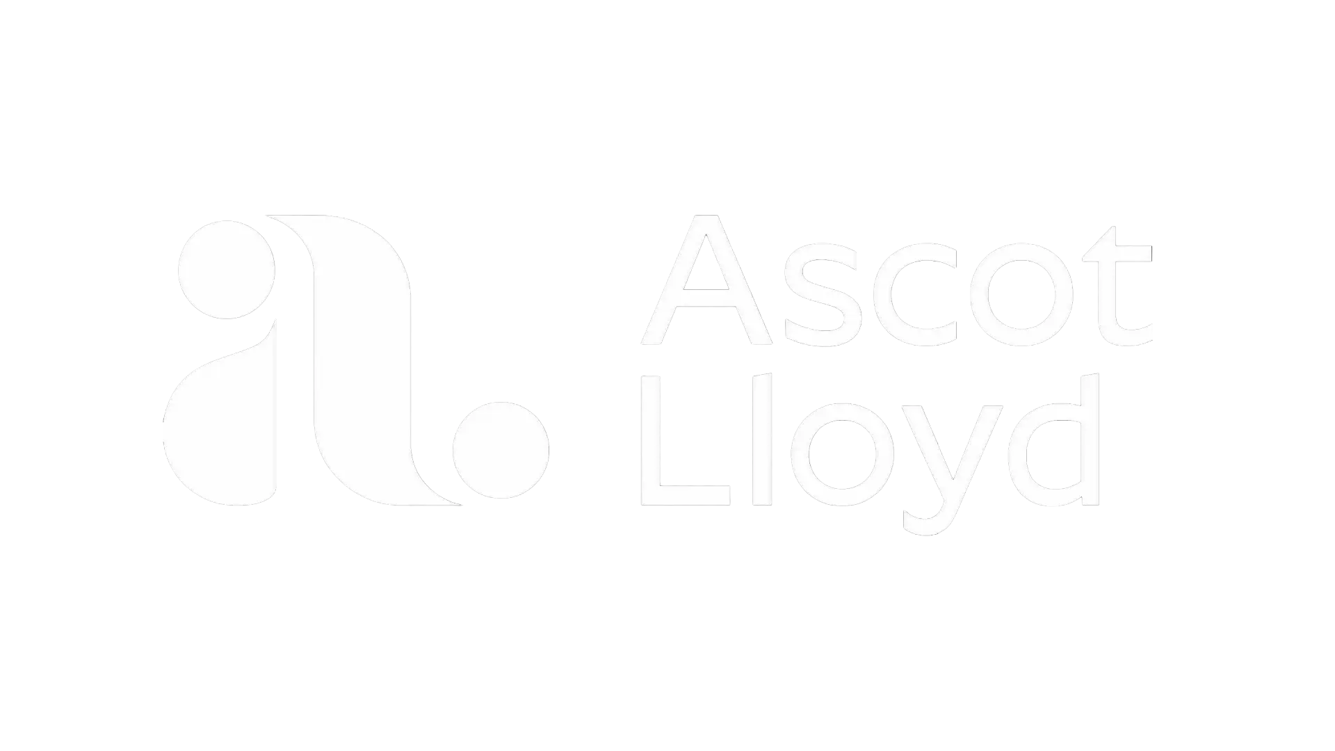 ascot lloyd logo white