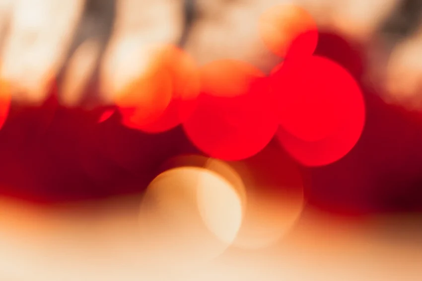 abstract christmas lights as background